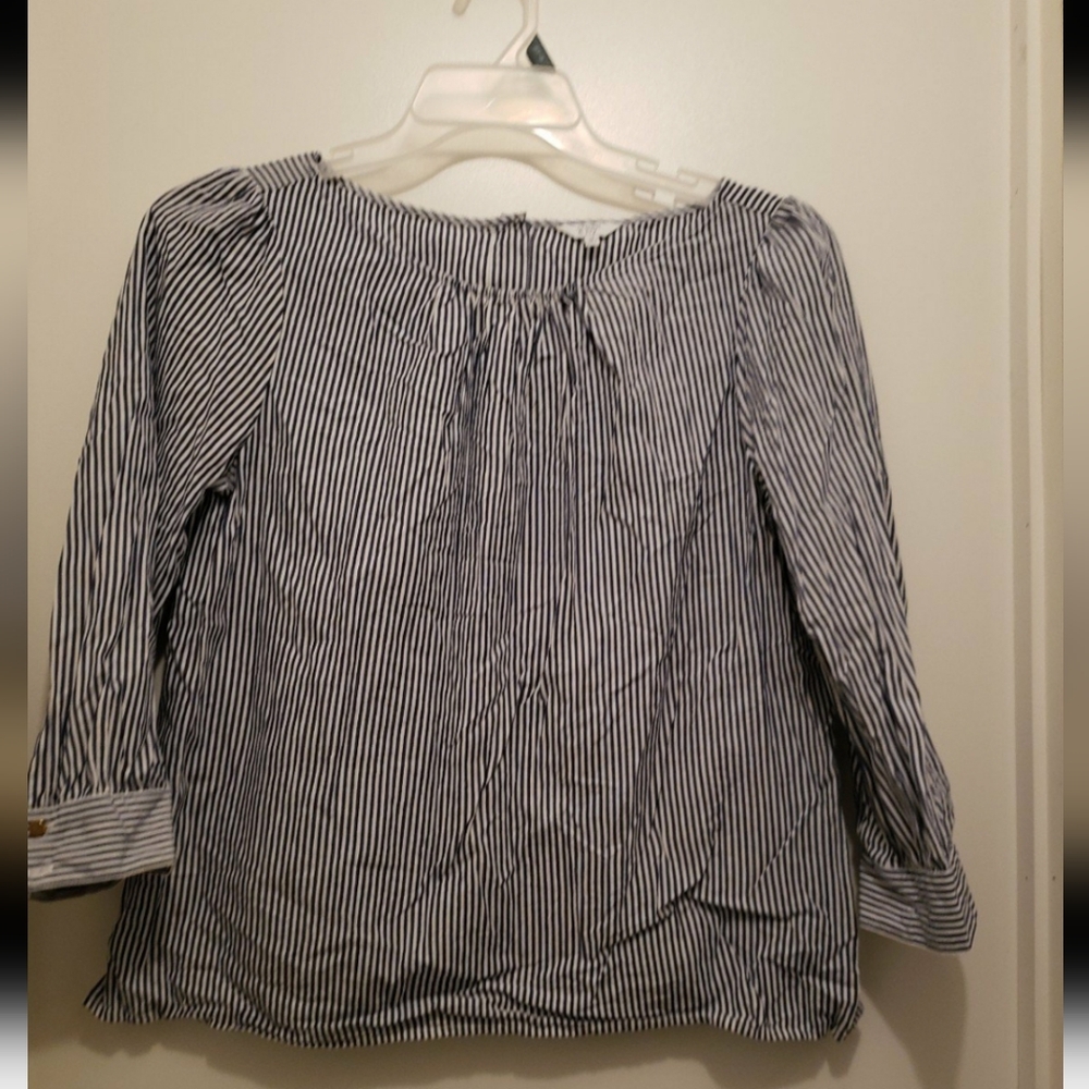 Striped Black and White Women's Top